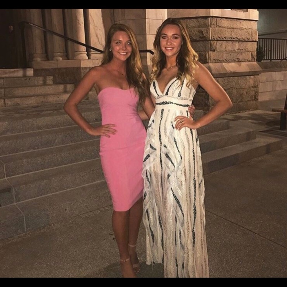 Revolve Likely pink midi dress
